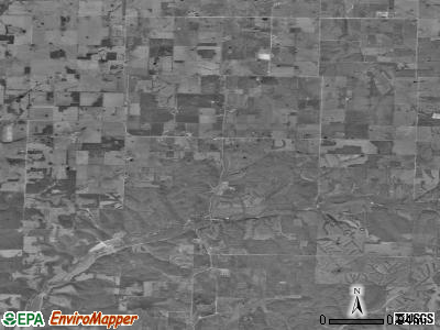 Pleasant Ridge township, Missouri satellite photo by USGS