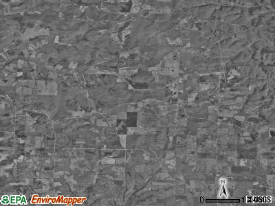 Brush Creek township, Missouri satellite photo by USGS