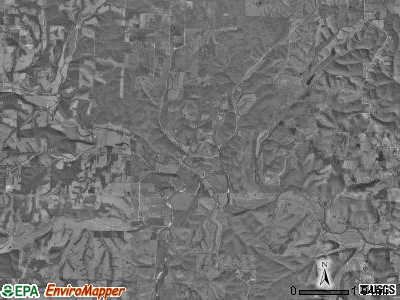 McDowell township, Missouri satellite photo by USGS