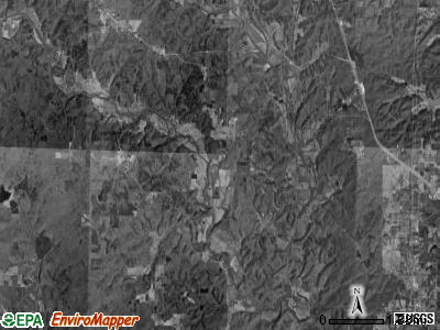 Epps township, Missouri satellite photo by USGS
