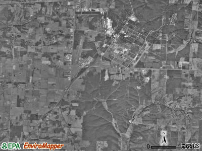West Benton township, Missouri satellite photo by USGS