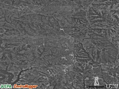Ruth A township, Missouri satellite photo by USGS