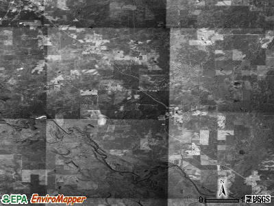 Smith township, Arkansas satellite photo by USGS