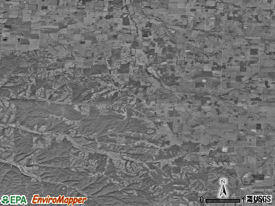 Liberty township, Missouri satellite photo by USGS