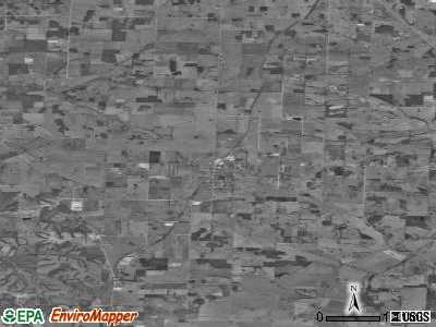 Exeter township, Missouri satellite photo by USGS
