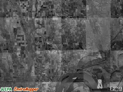 New Madrid township, Missouri satellite photo by USGS