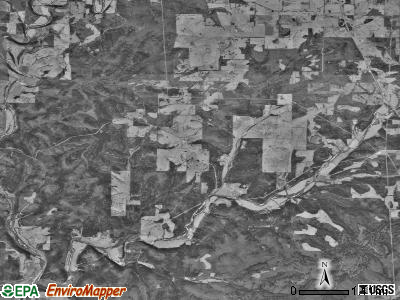 Nottinghill township, Missouri satellite photo by USGS