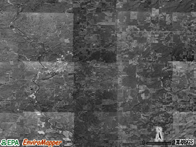 Doniphan township, Missouri satellite photo by USGS