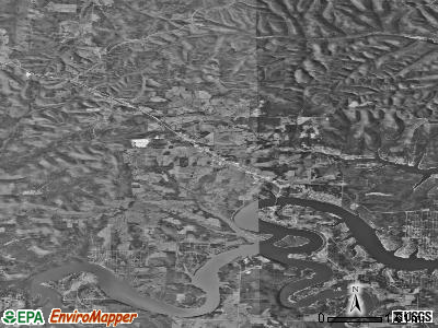Shell Knob township, Missouri satellite photo by USGS