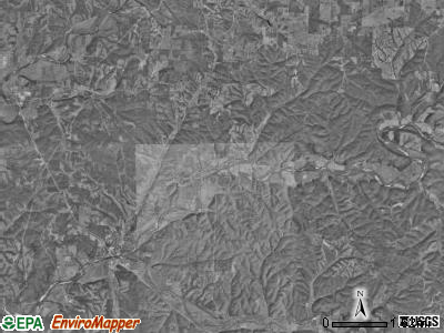 Pineville North township, Missouri satellite photo by USGS