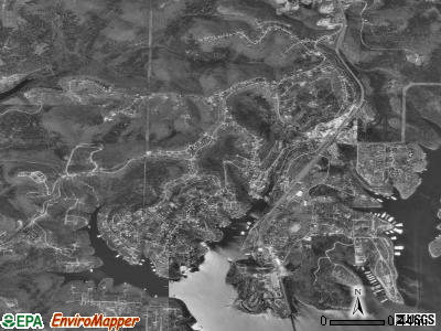 Ruth B City township, Missouri satellite photo by USGS