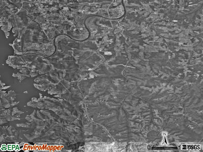 Oliver township, Missouri satellite photo by USGS
