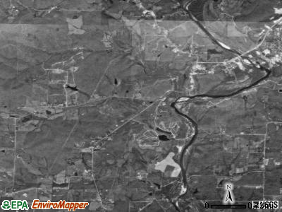 West Doniphan township, Missouri satellite photo by USGS