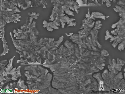 Pine B township, Missouri satellite photo by USGS