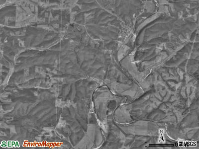 Pineville Lanagan township, Missouri satellite photo by USGS