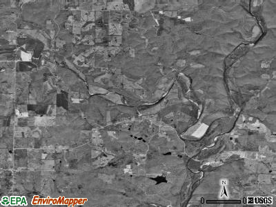 Billmore township, Missouri satellite photo by USGS