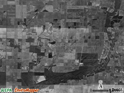 Coon Island township, Missouri satellite photo by USGS