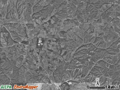White Rock township, Missouri satellite photo by USGS