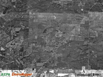 Poynor township, Missouri satellite photo by USGS