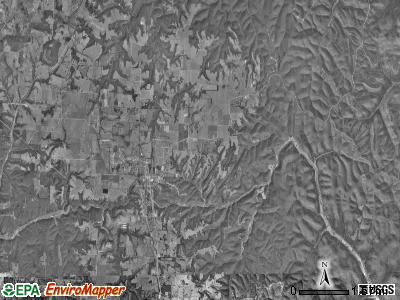 Sugar Creek township, Missouri satellite photo by USGS