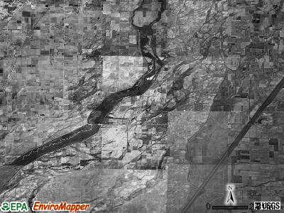 Independence township, Missouri satellite photo by USGS