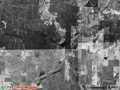 Blue Bayou township, Arkansas satellite photo by USGS