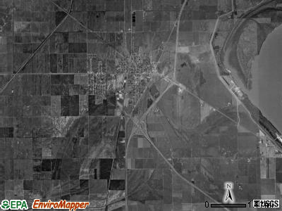 Hayti township, Missouri satellite photo by USGS