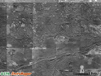 Basin township, Nebraska satellite photo by USGS