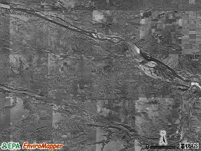 Raymond township, Nebraska satellite photo by USGS