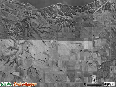 Frankfort township, Nebraska satellite photo by USGS
