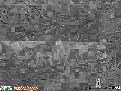 Eastern township, Nebraska satellite photo by USGS