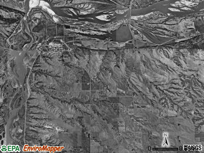 Niobrara township, Nebraska satellite photo by USGS