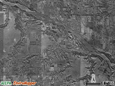 Western township, Nebraska satellite photo by USGS