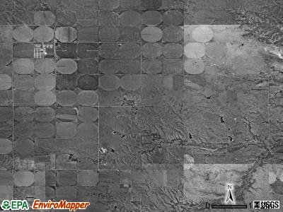 Belle township, Nebraska satellite photo by USGS