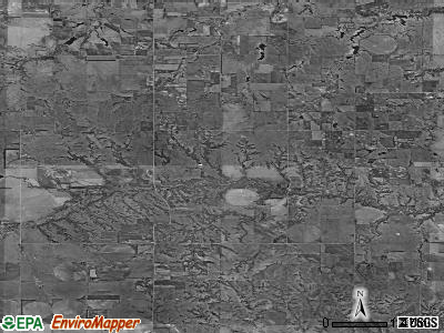 Washington township, Nebraska satellite photo by USGS
