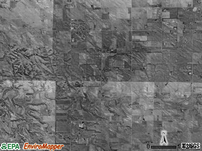 Central township, Nebraska satellite photo by USGS