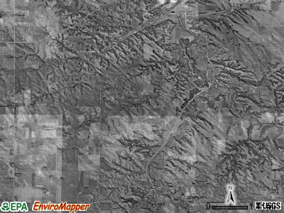 Valley township, Nebraska satellite photo by USGS