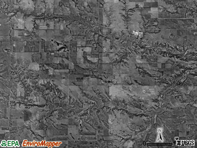 Jefferson township, Nebraska satellite photo by USGS
