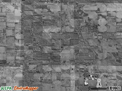 Bazile township, Nebraska satellite photo by USGS