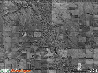 Verdigris township, Nebraska satellite photo by USGS