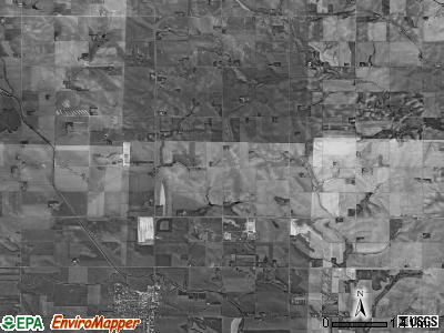 Wakefield township, Nebraska satellite photo by USGS