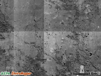 Shamrock township, Nebraska satellite photo by USGS