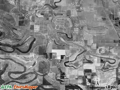 Walnut Lake township, Arkansas satellite photo by USGS