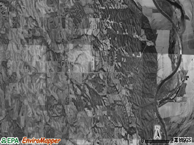 Winnebago township, Nebraska satellite photo by USGS