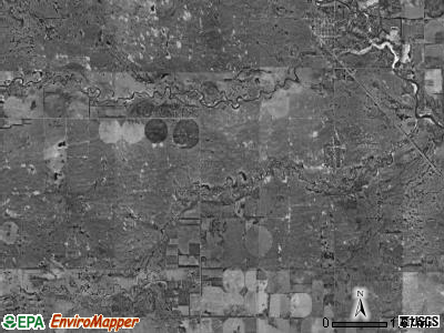 Ewing township, Nebraska satellite photo by USGS