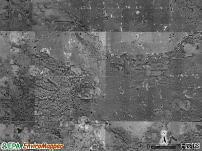 McClure township, Nebraska satellite photo by USGS