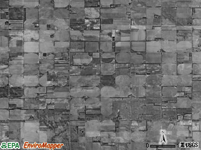 Custer township, Nebraska satellite photo by USGS