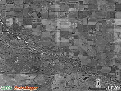 Frenchtown township, Nebraska satellite photo by USGS