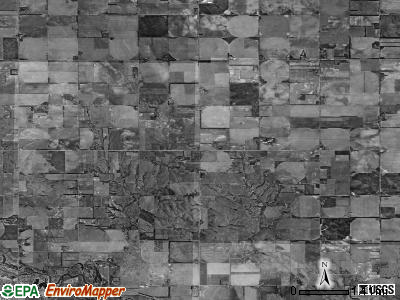 Blaine township, Nebraska satellite photo by USGS