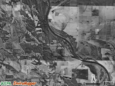 Blackbird township, Nebraska satellite photo by USGS